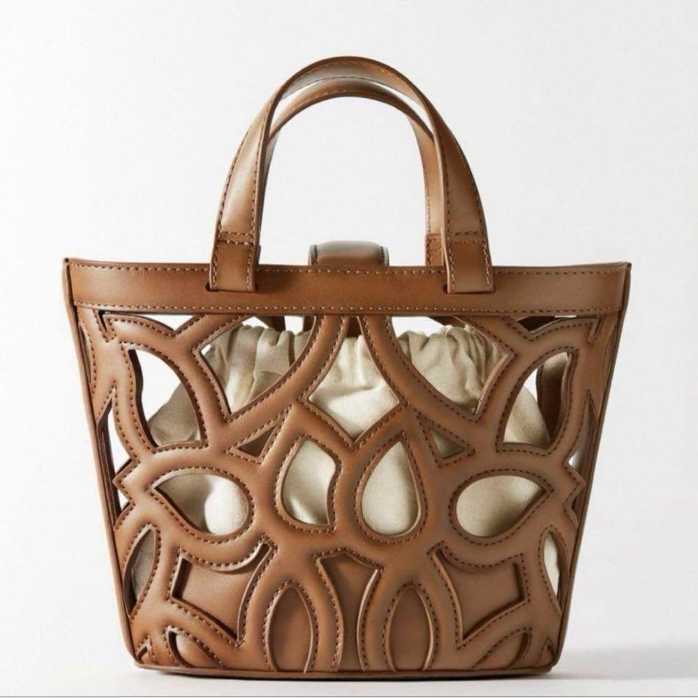 BRN Zara Brown Cutout Tote Bag